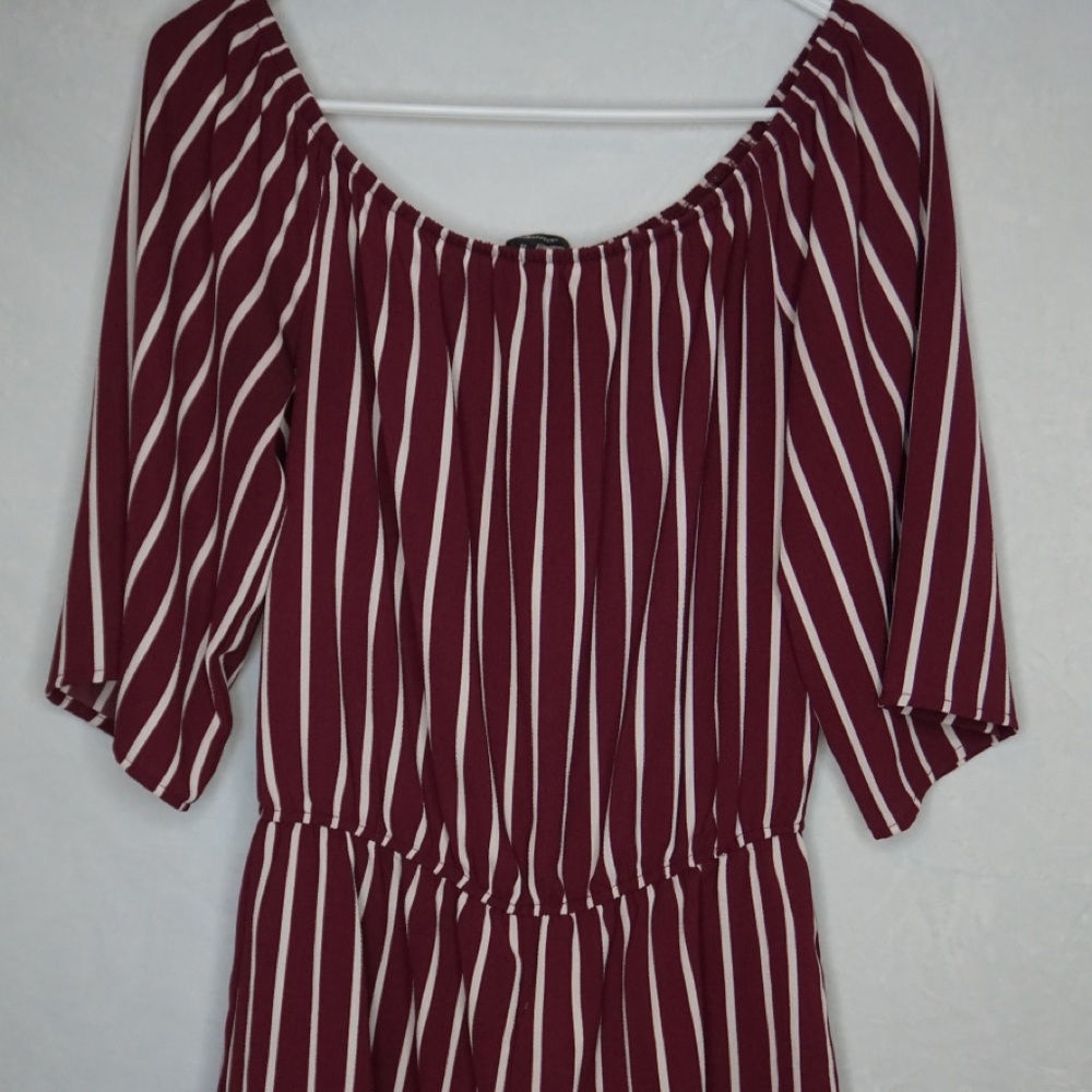 Cute red and white romper!